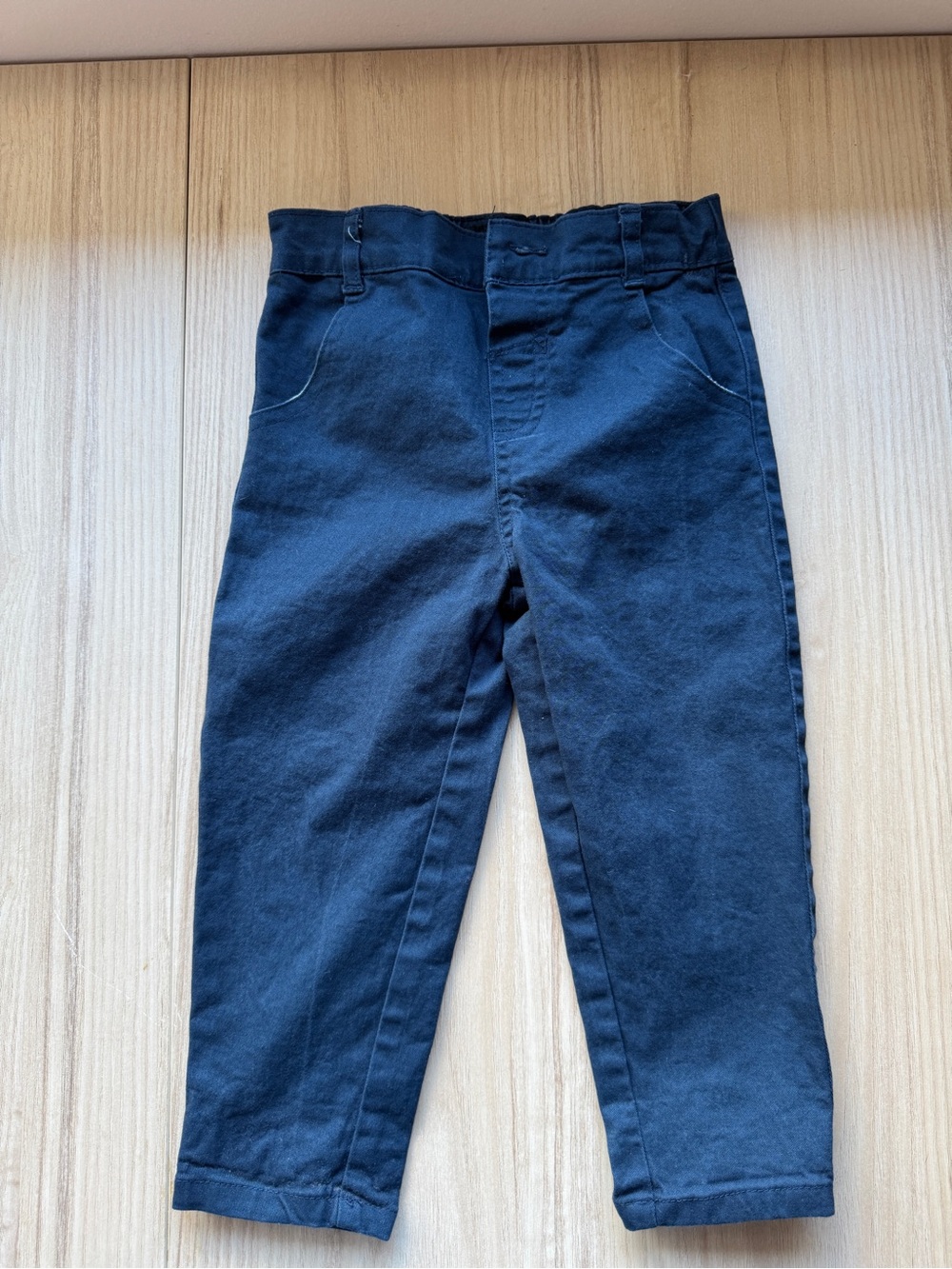 Perry Ellis Kids Navy Pull-On Cotton Pants